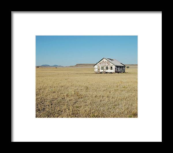 New Mexico Framed Print featuring the photograph New Mexico homestead by Karen Smale