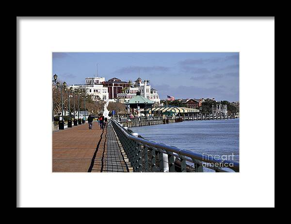 Riverwalk Framed Print featuring the photograph New Orleans Riverwalk 2 by Andrew Dinh