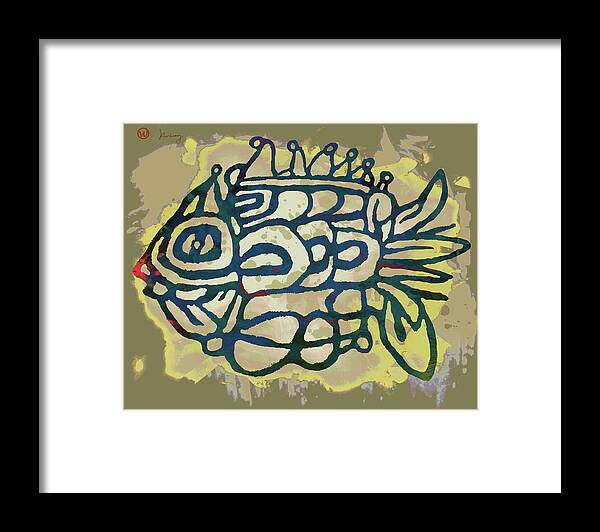 Species In This Group Are Sourced From Tropical Regions Throughout The World Framed Print featuring the mixed media New Pop Art - Tropical Fish Poster by Kim Wang