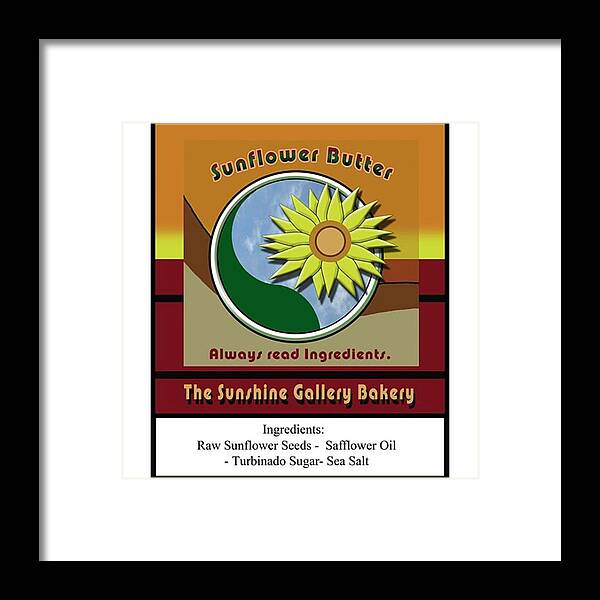 Love Framed Print featuring the photograph New Product Label For Our Sunflower by Larry Bacon
