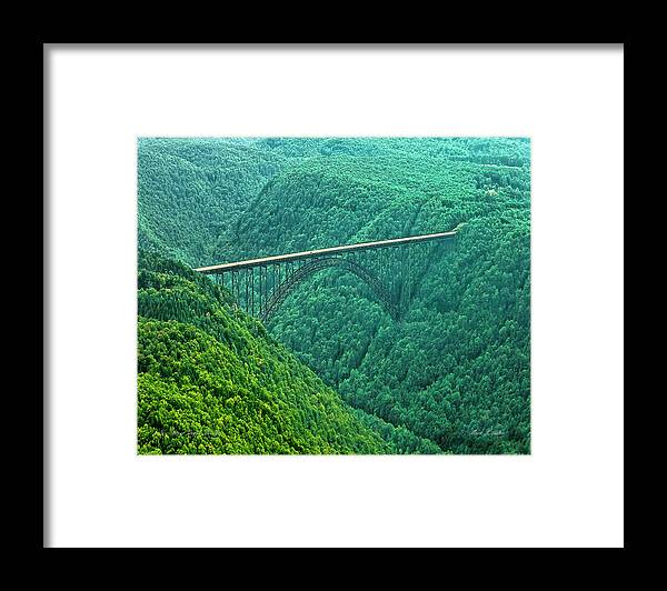 Scenicfotos Framed Print featuring the photograph New River Gorge Bridge by Mark Allen