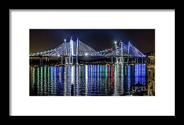 Jeffrey Friedkin Photography Framed Print featuring the photograph New Tappan Zee Bridge Colors by Jeffrey Friedkin