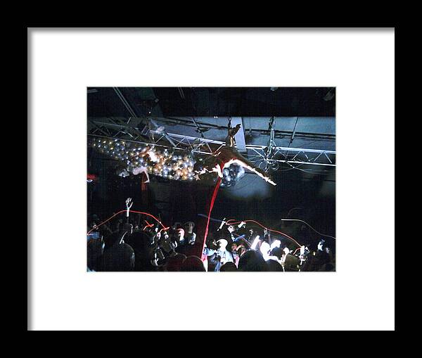 Silks Framed Print featuring the photograph New Years Eve Human Ball Drop by Tim Donovan