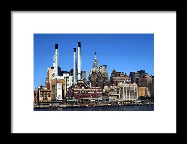 New+york Framed Print featuring the photograph New York Mid Manhattan Skyline by Peter Potter