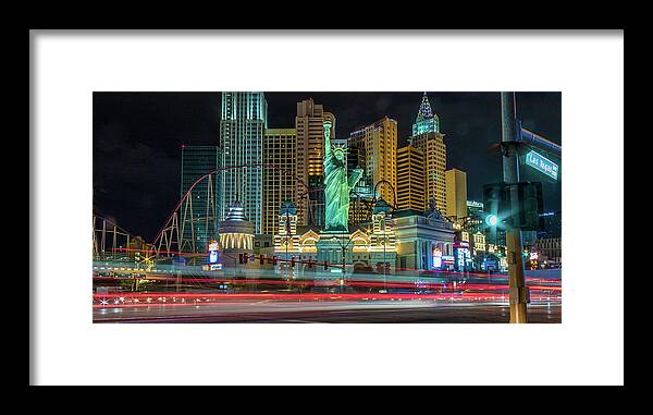 Framed Print featuring the photograph New York New York by Michael W Rogers