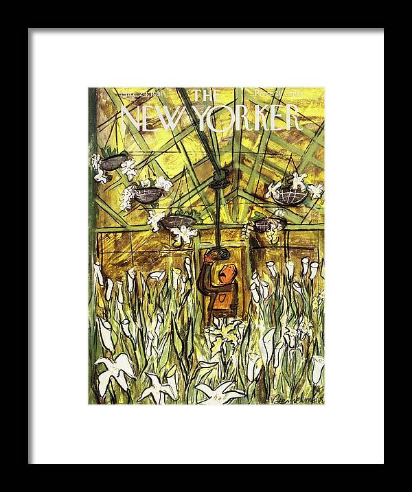 Illustration Framed Print featuring the painting New Yorker March 24 1951 by Ludwig Bemelmans