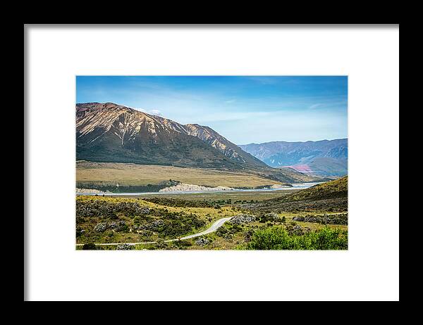 New Zealand Framed Print featuring the photograph New Zealand South Island Landscape by Joan Carroll