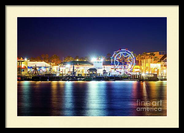 Newport Beach Balboa Fun Zone at Night Photo by Paul Velgos