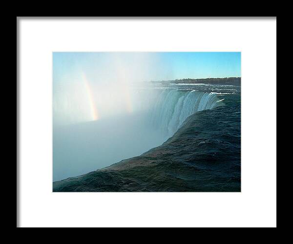 Niagara Falls Framed Print featuring the photograph Niagara Falls by Rita Tortorelli