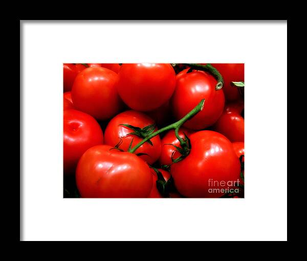Food Framed Print featuring the photograph Nice Tomatoes Baby by RC DeWinter