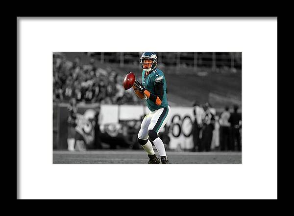 Nick Foles Framed Print featuring the pyrography Nick Foles Eagles Super Bowl by Movie Poster Prints