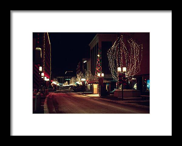 Book Work Framed Print featuring the photograph Nicollet Mall Christmas by Mike Evangelist