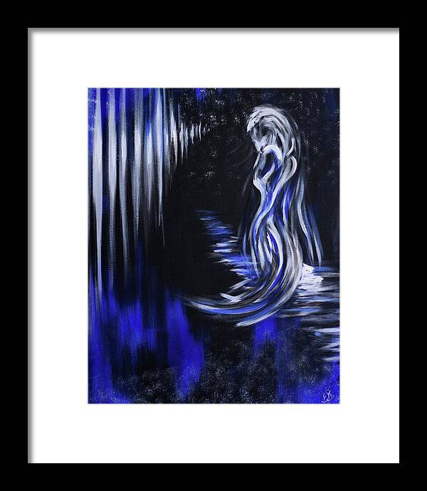 Night Apparition Framed Print featuring the painting Night Apparition by Franklin Kielar