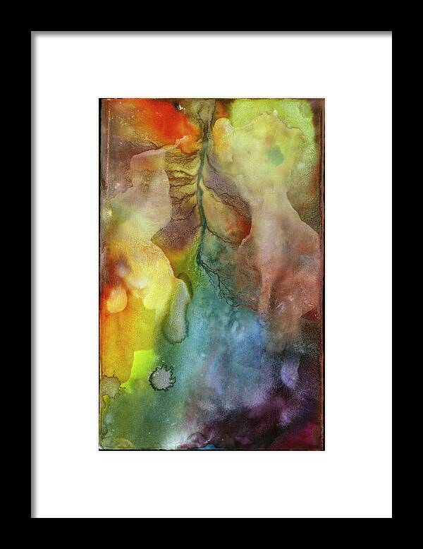 Abstract Framed Print featuring the painting Waking Dream by Sperry Andrews