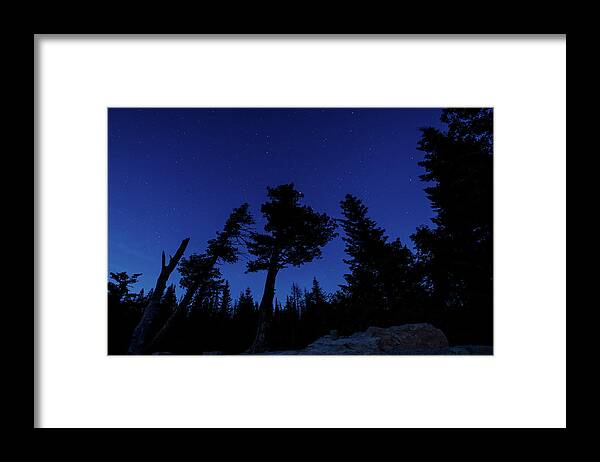 Glacier Framed Print featuring the photograph Night Giants by Margaret Pitcher