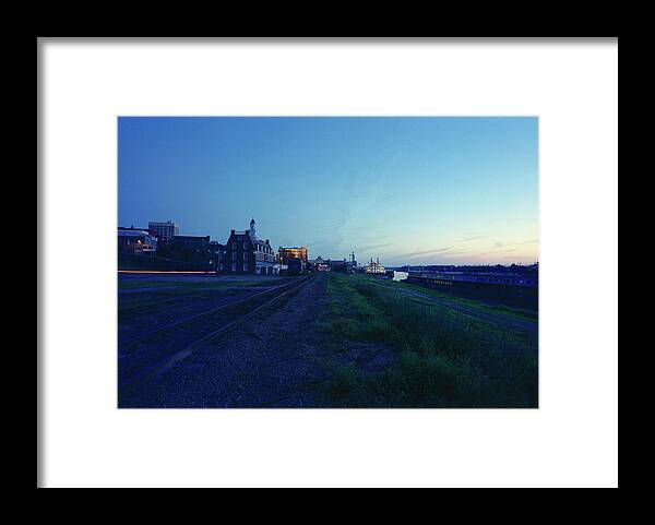 Landscape Framed Print featuring the photograph Night Moves on the Mississippi by Jan W Faul