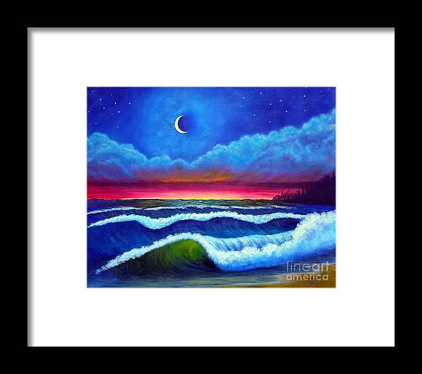 Night Framed Print featuring the painting Night of Possibilities by Sarah Irland