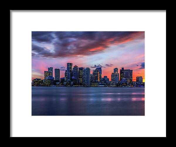 Boston Framed Print featuring the photograph Night on the Town by Rob Davies