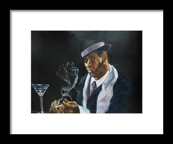 Reflections Of The Day And More In A Smoky Nightclub. Night Club Framed Print featuring the painting Night Reflections by Charme Curtin