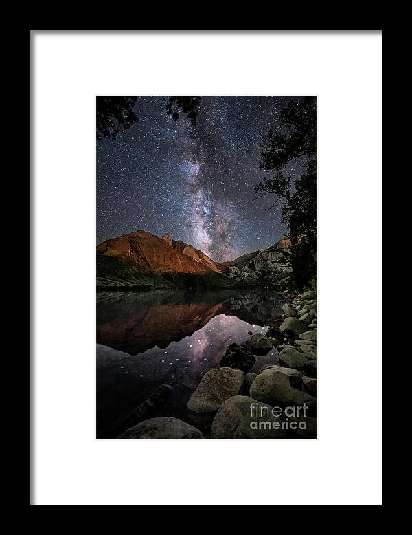 Night Framed Print featuring the photograph Night Reflections by Melany Sarafis