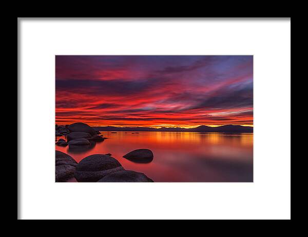 Landscape Framed Print featuring the photograph Nightfall by Marc Crumpler