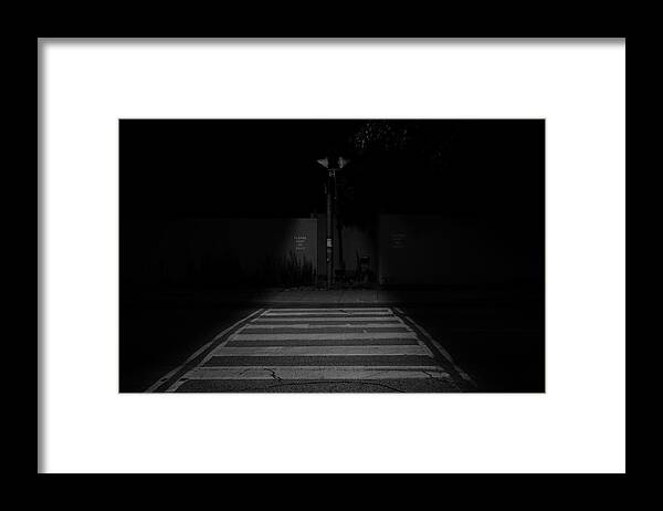 Creepy Framed Print featuring the photograph Nightwalk by Kreddible Trout