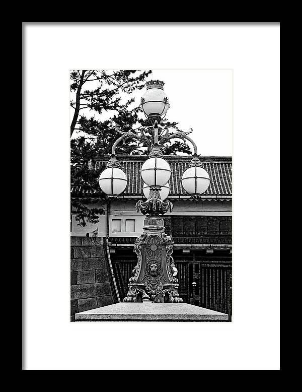Nijubashi Bridge Framed Print featuring the photograph Nijubashi Bridge Study 2 by Robert Meyers-Lussier