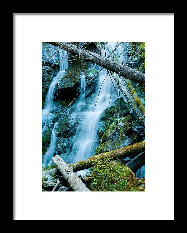 Nine Mile Falls Framed Print featuring the photograph Nine Mile Falls by Troy Stapek
