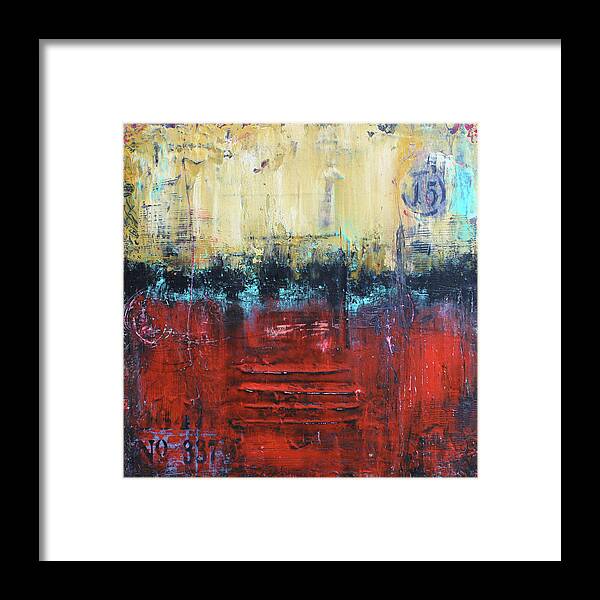 Urban Art Framed Print featuring the mixed media No. 337 by Patricia Lintner