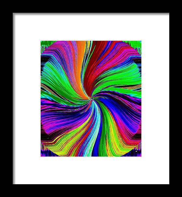 Multi-colored Framed Print featuring the digital art No Color Unturned by Will Borden