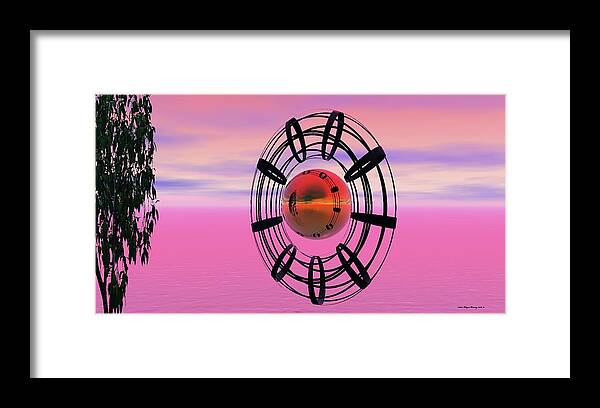 No Time Framed Print featuring the digital art No Time by Wayne Bonney