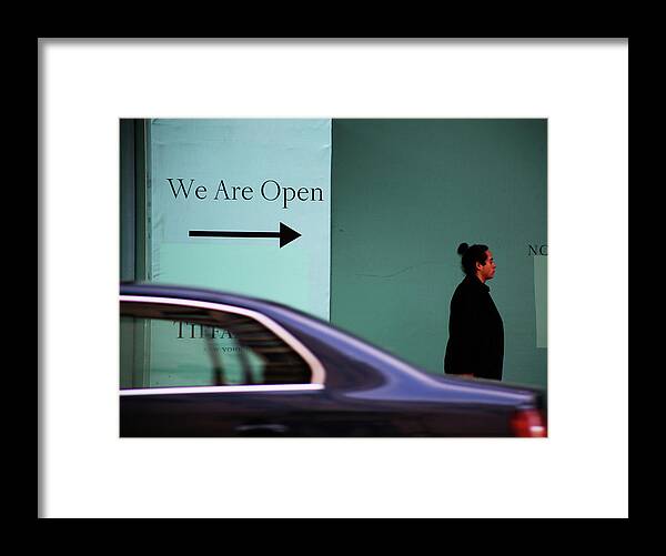 Street Photography Framed Print featuring the photograph No we are closed by J C