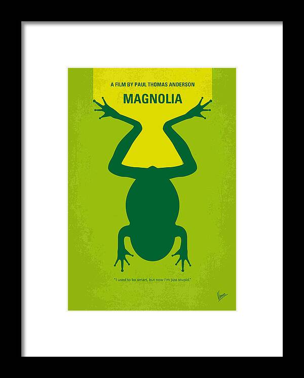 Magnolia Framed Print featuring the digital art No159 My MAGNOLIA minimal movie poster by Chungkong Art