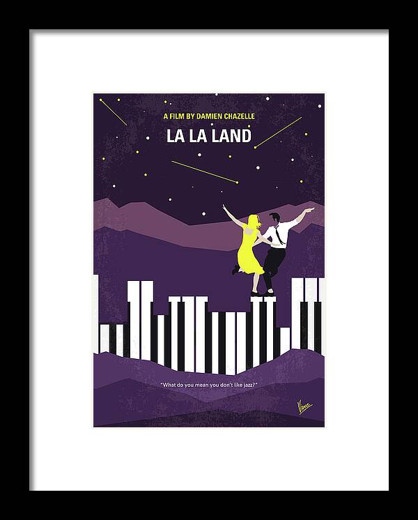 Stedord voks Banquet No756 My La La Land minimal movie poster Framed Print by Chungkong Art -  Pixels Merch