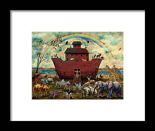 Noah's Ark Framed Print featuring the digital art Noah's Ark by Frank Harris