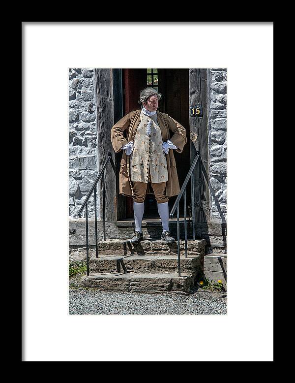Nova Scotia Framed Print featuring the photograph Noble Men 18th century. by Patrick Boening