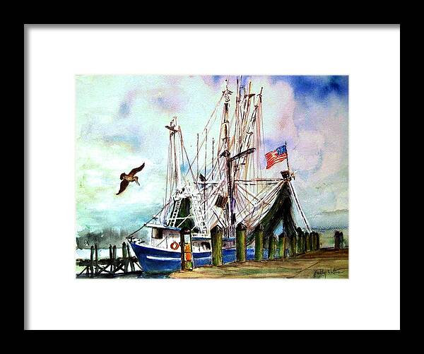 Boat Framed Print featuring the painting Nocho Boat by Bobby Walters