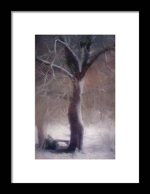 Tree Framed Print featuring the photograph Nor'easter #3 by Kate Hannon