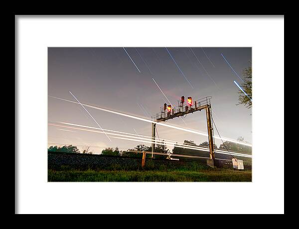 Ns Framed Print featuring the photograph Norfolk Southern at Wellford SC by Derek Thornton