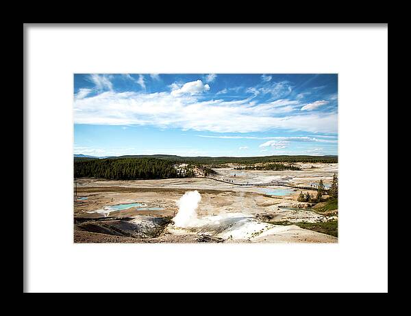 Yellowstone National Park Framed Print featuring the photograph Norris Geyser by Hyuntae Kim