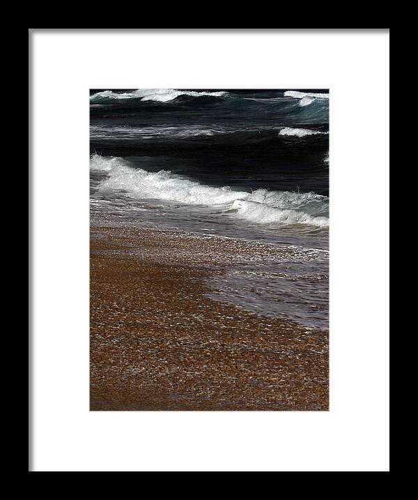  Framed Print featuring the photograph North Beach, Oahu III by Kenneth Campbell