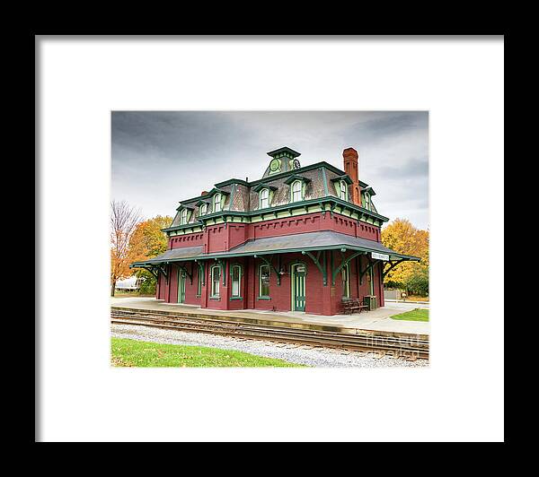 Vermont Framed Print featuring the photograph North Bennington Station by Phil Spitze