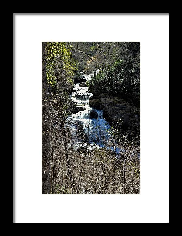 Waterfall Framed Print featuring the photograph North Carolina Falls by Chuck Brown