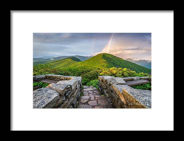 Craggy Pinnacle Framed Print featuring the photograph North Carolina Gold by Anthony Heflin