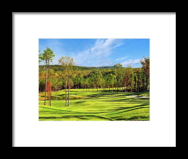 Golf Course Framed Print featuring the photograph North Carolina Golf Course 14th Hole by Marian Lonzetta