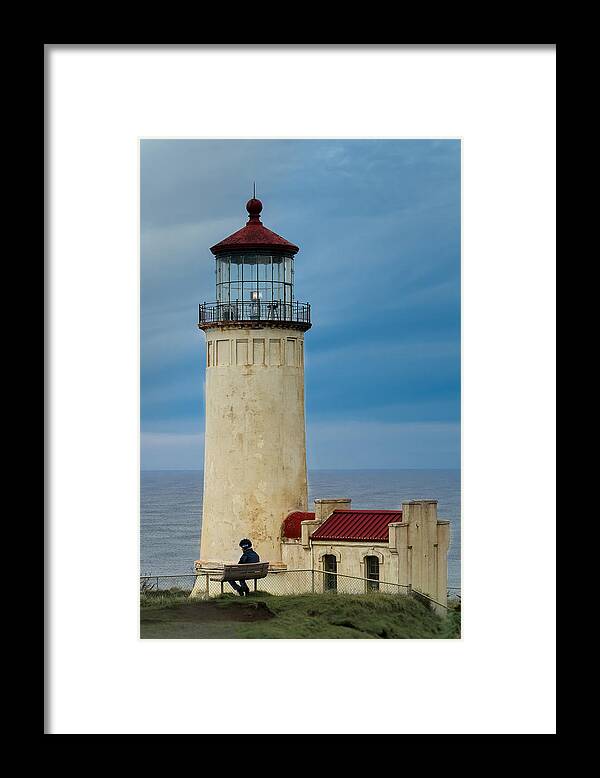 Washington State Lighthouses Framed Print featuring the photograph North Head Lighthouse by E Faithe Lester