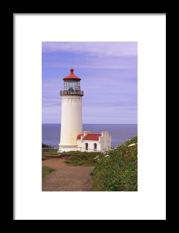 Lighthouse Framed Print featuring the photograph North Head Lighthouse LI 2000 by Mary Gaines
