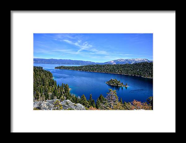 Emerald Bay Framed Print featuring the photograph North Lake Tahoe by Serena King