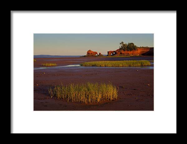 Coastline Framed Print featuring the photograph North Medford Coastline At Sunset by Irwin Barrett