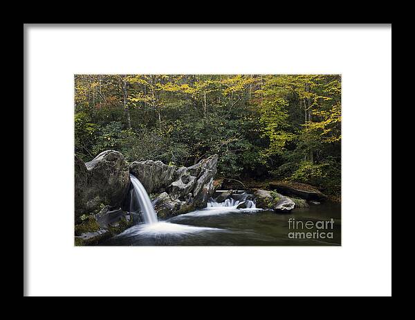 Cherokee Framed Print featuring the photograph North River Cascade - D009737 by Daniel Dempster